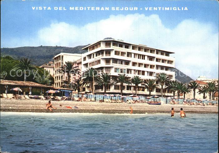 Ventimiglia Liguria Vista del Mediteran Sejour Passeggiata Mare Strandpromenade