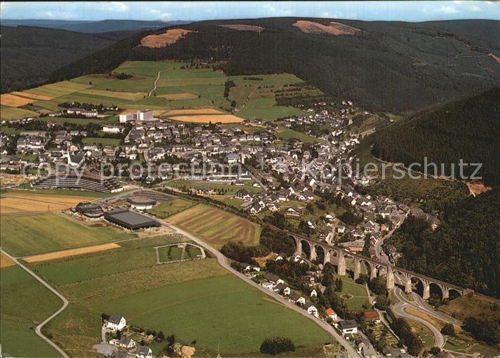 Willingen Sauerland Heilklimatischer Kneippkurort Viadukt Fliegeraufnahme