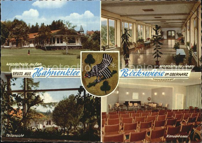Hahnenklee-Bockswiese Harz Wandelhalle Konzertsaal Wappen