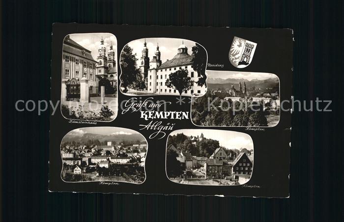 Kempten Allgaeu Zumsteinhaus Residenz Schloss Teilansichten