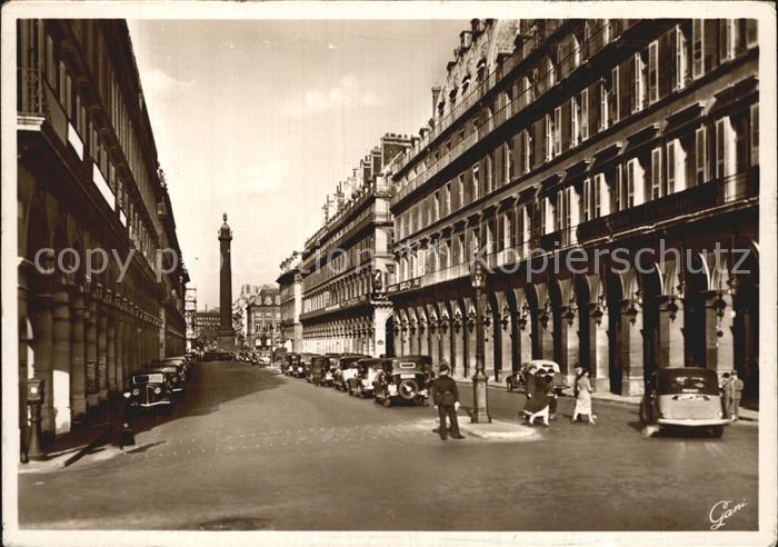Paris Rue de Castiglione Colonne