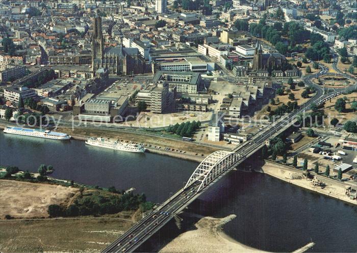 Arnhem Rheinbruecke Fliegeraufnahme