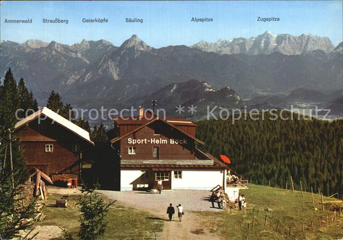 Nesselwang Allgaeu Bayern Sportheim Boeck am Edelsberg Alpenpanorama
