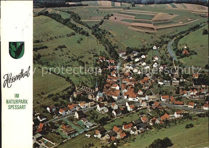 Hessenthal Spessart Naturpark Spessart Fliegeraufnahme
