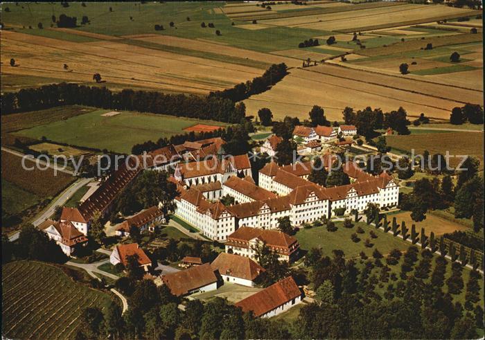 Salem Baden Markgraefliches Schloss und Schloss Fliegeraufnahme
