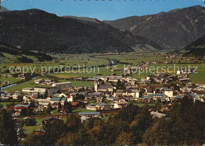 St Johann Tirol Panorama mit Fellhorn Allgaeuer Alpen