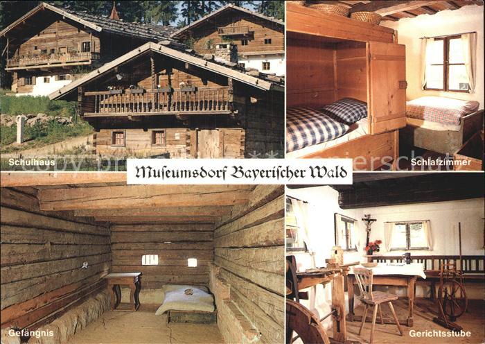Tittling Museumsdorf Bayerischer Wald Schulhaus Schlafzimmer Gerichtsstube Gefae