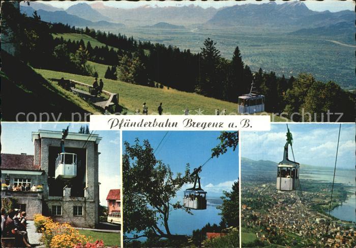 Bregenz Vorarlberg Pfaenderbahn Bodensee Alpenpanorama Branz Karte Nr 115
