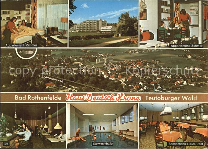 Bad Rothenfelde Haus Deutsch Krone Teutoburger Wald Appartments Schwimmhalle Res