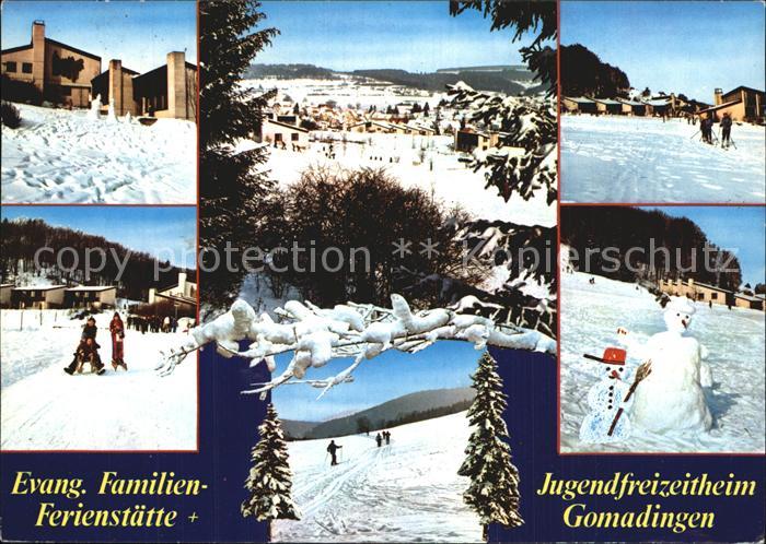 Gomadingen Ev Familienferienstaette Jugendfreizeitheim Winterpanorama