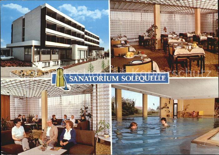 Bad Westernkotten Sanatorium Solequelle Restaurant Hallenbad