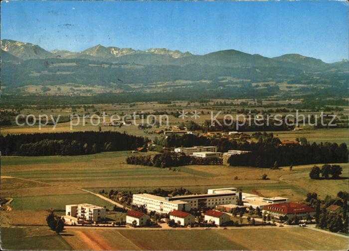 Bad Aibling Klinik Wendelstein Alpenpanorama Fliegeraufnahme