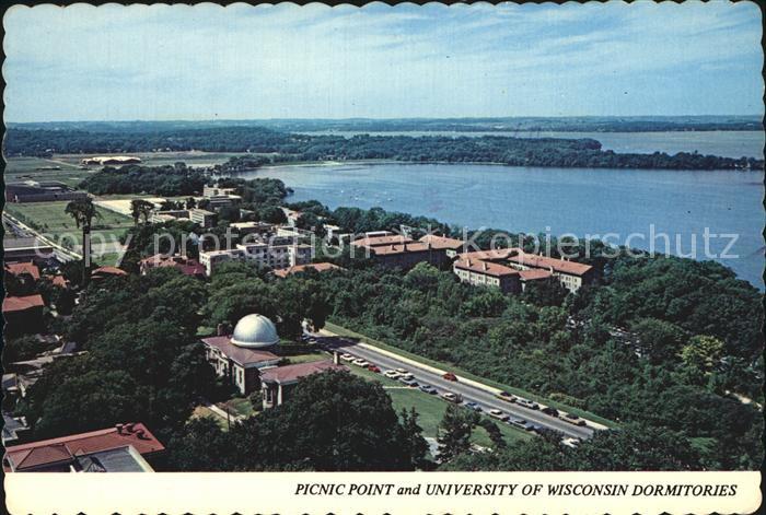 Madison Wisconsin Picnic Point and University of Wisconsin Dormitories