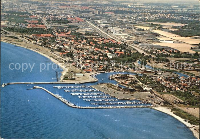 Helsingborg Hafen Fliegeraufnahme