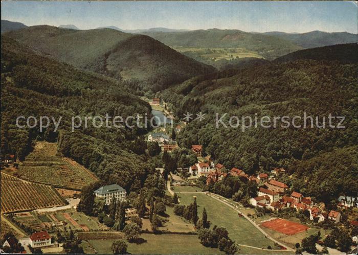 Bad Bergzabern Kurtal Kneippheilbad und Heilklimatischer Kurort Fliegeraufnahme