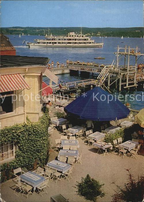 Starnberg Starnbergersee Bayern Undosa Bad mit Seerestaurant Starnberger See Fae