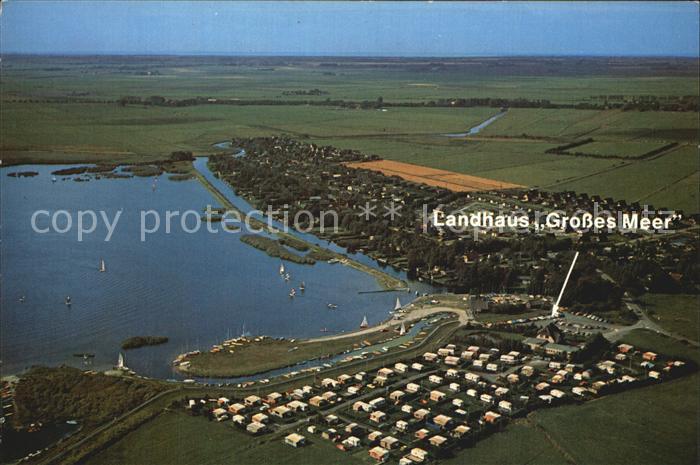 Bedekaspel Restaurant Landhaus Grosses Meer Campingplatz Fliegeraufnahme