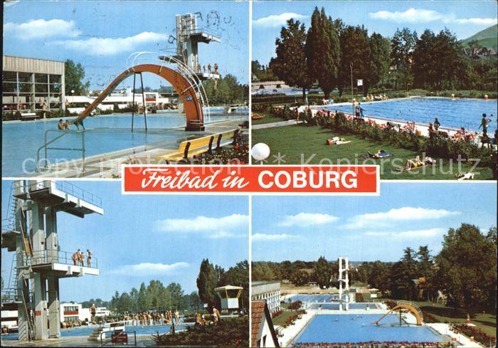 Coburg Bayern Freibad Sprungturm