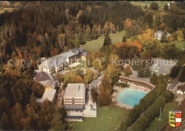Warmbad Villach Fliegeraufnahme Kuranlagen