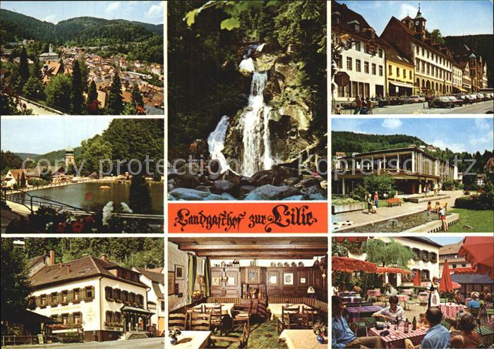 Triberg Schwarzwald Landgasthof Zur Lilie Wasserfall Stadtansichten