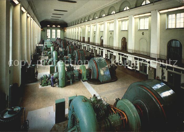 Walchensee Turbinen des Kraftwerkes