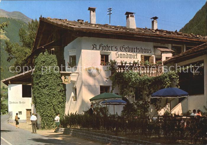 St Leonhard Passeier Sandwirt Hofers Geburtshaus