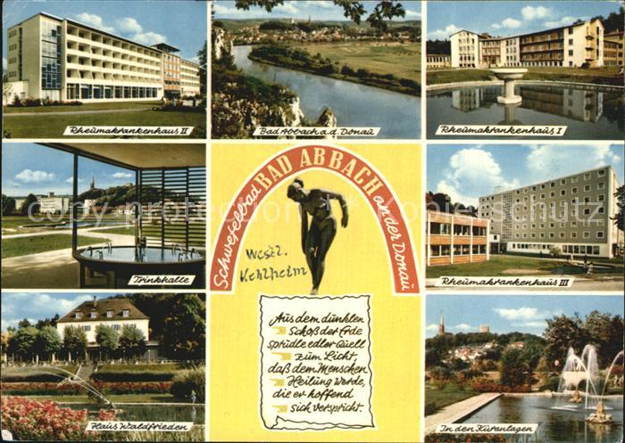 Bad Abbach Rheumakrankenhaus Trinkhalle Haus Waldfrieden In den Kuranlagen