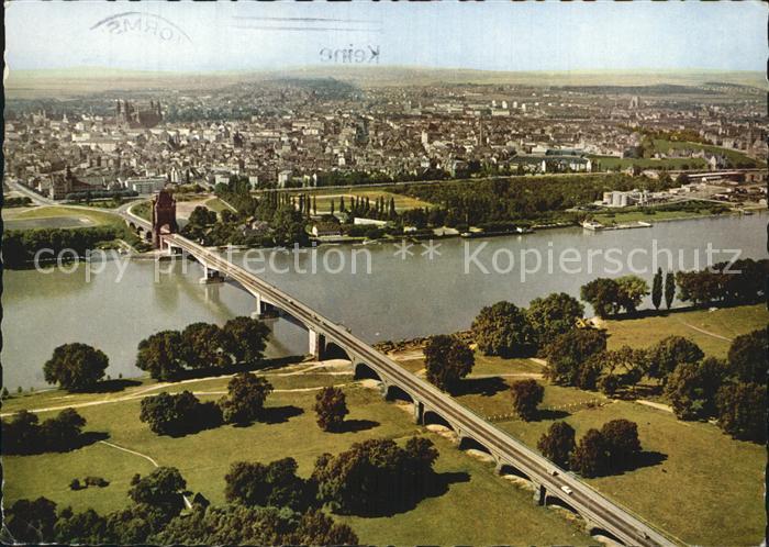 Worms Rhein Fliegeraufnahme