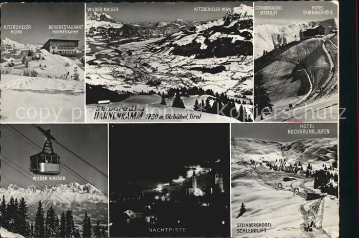 Kitzbuehel Tirol Horn Hahnenkamm Wilder Kaiser Steinbergkogel Schlepplift Nachtp