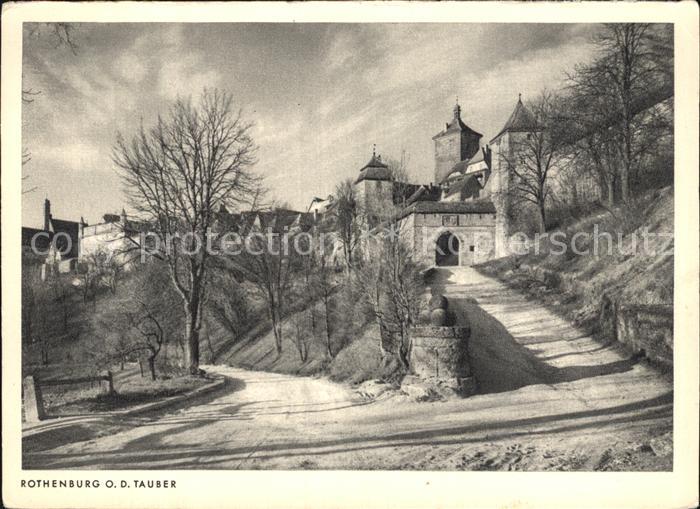 Rothenburg Tauber Partie an der Burg