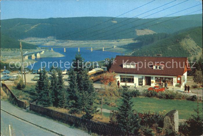 Schulenberg Oberharz Okertalsperre mit Cafe Restaurant Bergklause