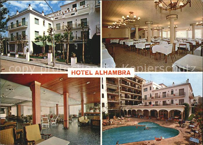 Lloret de Mar Hotel Alhambra Aussenansicht Pool Speiseraum Lobby