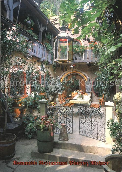 Meissen Elbe Sachsen Romantikrestaurant Vincenz Richter Terrasse