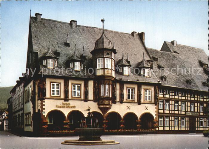 GOSLAR Harz Niedersachsen Hotel Kaiser Worth Marktbrunnen