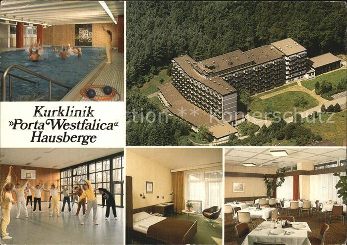 Porta Westfalica Fliegeraufnahme Kurklinik Hausberge