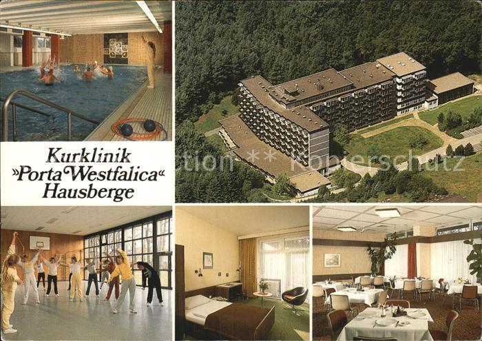 Porta Westfalica Kurklinik Fliegeraufnahme Hausberge