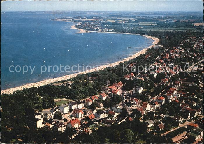 Timmendorfer Strand Fliegeraufnahme mit Strand