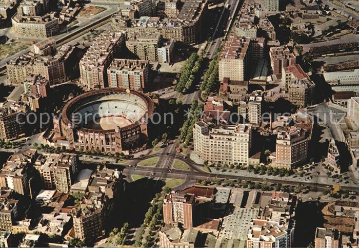 Barcelona Cataluna Fliegeraufnahme Piazza de toros Monumental