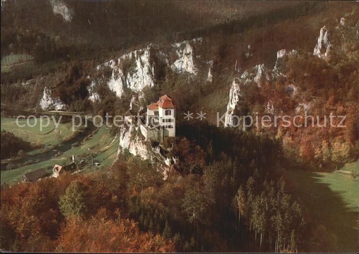 Albstadt Wuerttemberg Fliegeraufnahme Schloss Bronnen mit Jaegerhaus