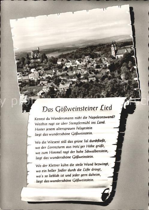 Goessweinstein mit Lied