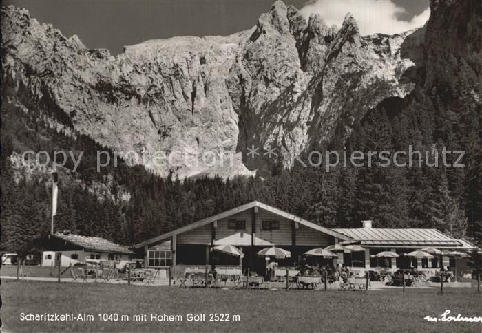 BERCHTESGADEN Bayern Scharitzkehl Alm mit Hohe Goell