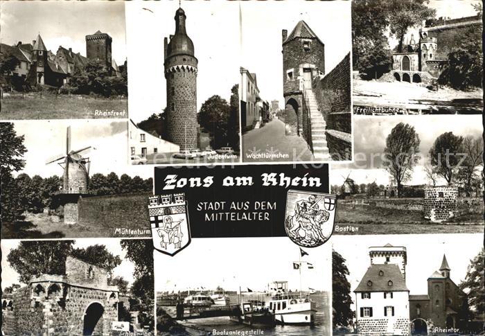 Zons Rhein NRW Muehlenturm Bastion Tuerme