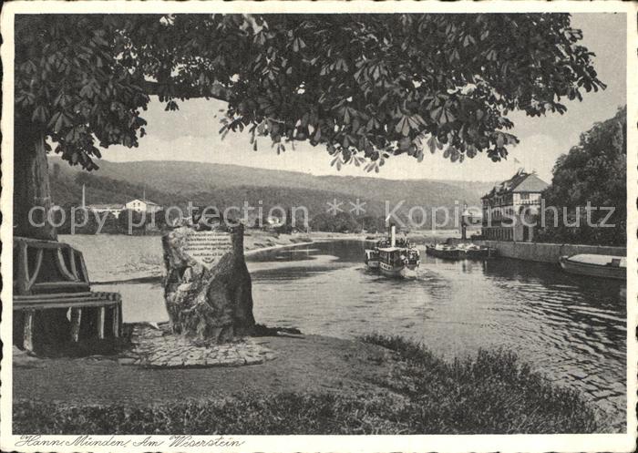 Hann. Muenden am Weserstein Werra Fulda