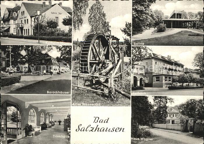 Bad Salzuflen Saline Wasserrad Barockhaeuser Haus wagner
