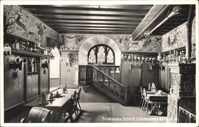 Lichtenstein Wuerttemberg Trinkstube im Schloss