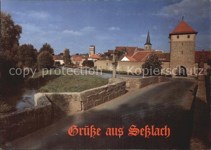 Sesslach Teilansicht mit Stadttor