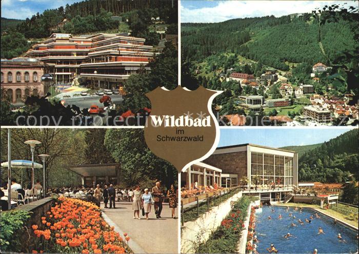 Bad Wildbad Thermalbad Kurpark Teilansicht
