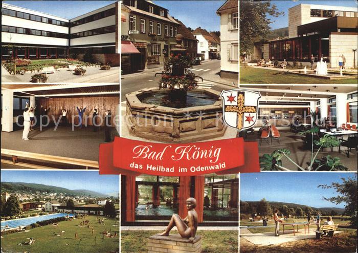 Bad Koenig Odenwald Brunnen Kurpark Schwimmbad