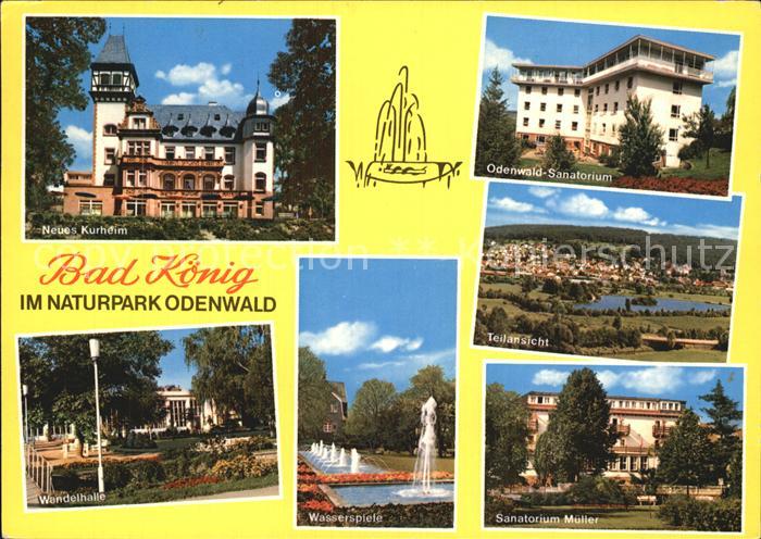 Bad Koenig Odenwald Neues Kurheim Wandelhalle Wasserspiele Sanatorium Mueller Te