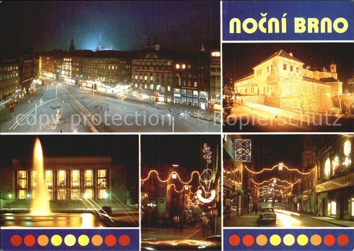 Bruenn Brno Stadtansichten bei Nacht